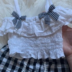 Baby girl 2pc matching top and shorts